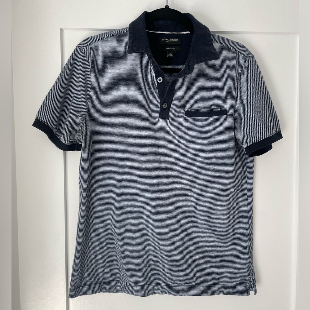 Banana Republic men’s luxury touch polo shirt, size S